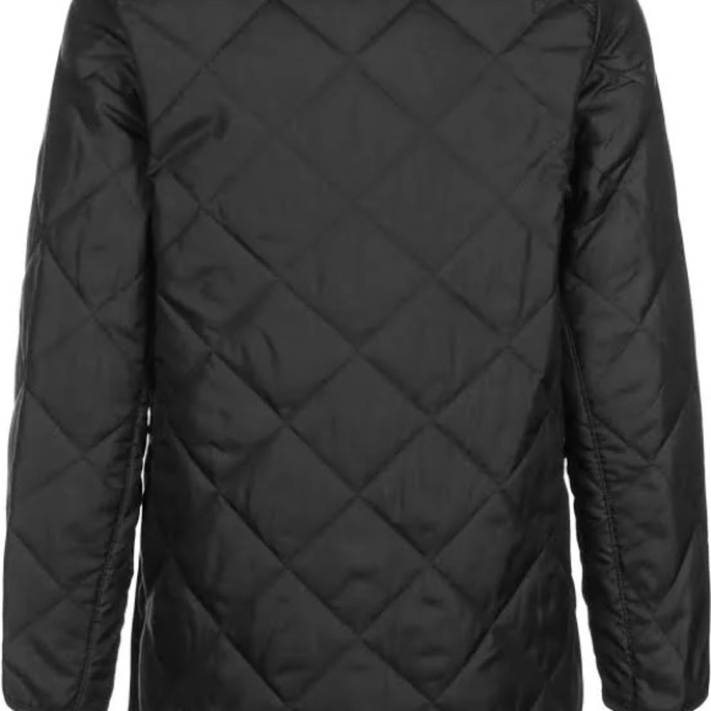 Youth Nike Black Quilted Jacket with White Logo - Picture 13 of 13